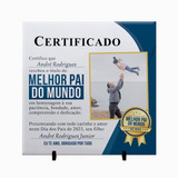Certificado Dia Dos Pais Azulejo 20x20