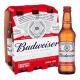 Cerveja Budweiser 330ml Long Neck Pack 6 Unidades