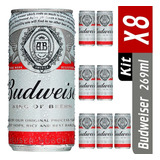 Cerveja Budweiser Lata 269ml Pack Com 8 Unidades