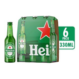 Cerveja Heineken 330ml Long Neck Lager Pack Com 6 Unidades