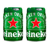 Cerveja Heineken Kit 02 Barris 5 L 10 Litros Chopp Lager