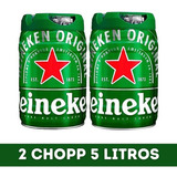 Cerveja Heineken Kit 02 Barris 5l 10 Litros Chopp Lager