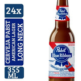 Cerveja Pabst Blue Ribbon 355ml Long Neck 24un 
