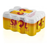 Cerveja Skol Lata 350ml Com 12 Unidades