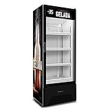 Cervejeira Porta De Vidro 572 Litros Metalfrio VN50AH All Black 127V