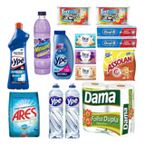 Cesta Básica De Limpeza E Higiene 15 Itens Super Clean