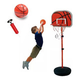 Cesta Basquete Infantil Pedestal Ajustável Bola