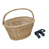 Cesta Bicicleta Vime Retro Vintage C Suporte Food Bike