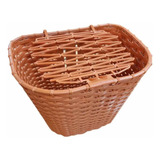Cesta C Tampa Bike Bicicleta Plástico Aro 26 Retro Marrom