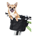 Cesta Cadeirinha Cachorro Gato Bike Tipo Bolsa 26 29 Alum Engate Rápido Preta
