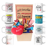 Cesta Caixa C Chocolates Presente Mimo Lembrança C Caneca