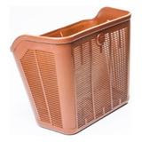 Cesta Cestinha 26 Para Bicicleta Plastica Jks Marrom