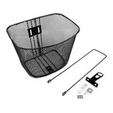 Cesta Cestinha Aramada Bicicleta Aro 24 26 Grande Preto Bike