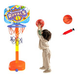 Cesta De Basquete Infantil Mini Tabela Bola Inflador