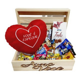 Cesta De Chocolate Com Pelucia Caixa Presente Namorados