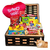 Cesta De Chocolate Com Pelucia Caixa Presente Namorados