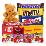 Cesta De Chocolate Nestlé Lacta Garoto Presente Pelúcia