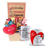 Cesta De Presente Chocolates Caixa Mdf Pelucia