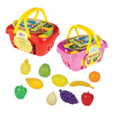 Cesta Frutas Legumes Brinquedo Feirinha Brinquedo Infantil