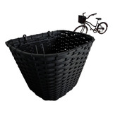 Cesta Grande C tampa Plástico P bike Aro 26 Nylon Preta Bike