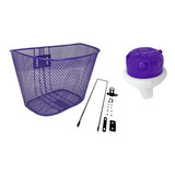 Cesta Infantil Bicicleta Aro 20 Cestinha Buzina Fon Fon