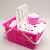 Cesta Kit Cozinha 19 Pçs Brinquedo Infantil Panelinha Menina
