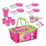 Cesta Leva Papinha Kit Cozinha Infantil Panelinhas Brinquedo