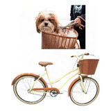 Cesta Para Bicicleta Bike Retrô 35 Cm Levar Cachorro Compras