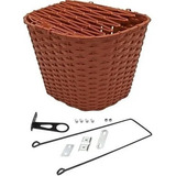 Cesta Para Bike Grande Com Tampa Nylon Marrom Para Bicicleta