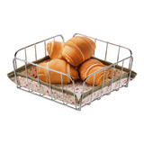 Cesta Para Pães Quadrado Porta Pão Francês Para Mesa Tecido