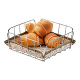 Cesta Para Pães Quadrado Porta Pão Francês Para Mesa Tecido