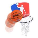 Cesta Tabela Basquete Aro De Ferro Rede Com Bola 7