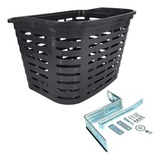 Cesta Urbana Retro Vintage Grande Com Suporte Até 10kg Jks Cor Preto