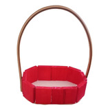 Cestas Decorativas Oval Vermelhas Presentes Dia Dos Pais