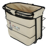 Cestinha Bagageiro Para Pets Big Bike Dog Altmayer Al410bege