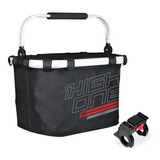 Cestinha Cesta High One Tecido Com Blocagem Encaixe Bike Mtb