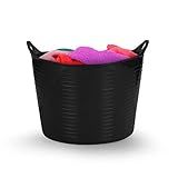 Cesto 20L Flexível Multiuso Redondo Arthi Preto