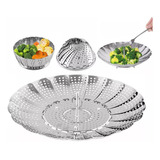 Cesto Cozimento A Vapor Inox Cozinhar Legumes Verduras Fruta