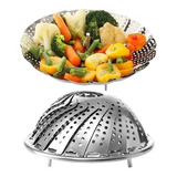 Cesto De Cozimento A Vapor Inox Grande 26cm P Dieta Legumes