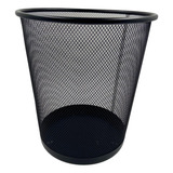 Cesto De Lixo 10l Metal Aramado Escritorio Quarto Preta