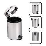 Cesto De Lixo Banheiro Inox 5 Litros Lixeira Cozinha Pedal