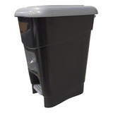 Cesto De Lixo Com Pedal Plástico 40 Litros Resistente Preto