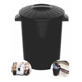 Cesto De Lixo De Plástico Com Tampa 30l Latão Multi Uso