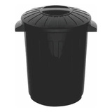 Cesto De Lixo E Roupa De Plástico Com Tampa 60l Latão