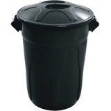 Cesto De Lixo Redondo Tipo Balde Com Tampa Sobreposta 60 Lts
