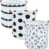 Cesto De Roupa Suja Organizador Brinquedo Multiuso Dobrável