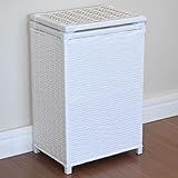 Cesto De Roupas Fibra Sintética 38x28x57 Branco