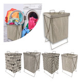 Cesto Dobrável Roupa Suja Organizador Minimalista Lavanderia