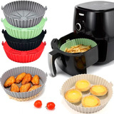 Cesto Forma De Silicone Airfryer Protetor Antiaderente Pratico Lavável Saudável