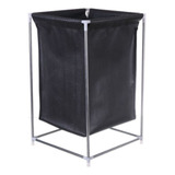 Cesto Multiuso Banheiro E Lavanderia Organize De Roupa Suja Cor Preto